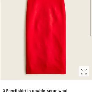 Jcrew No. 3 pencil skirt new